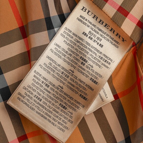 Burberry Kensington Black Taffeta Double-Breasted Trench Coat - Picture 15 of 16